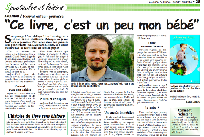 Article Journal de l'Orne 22 mai 2014