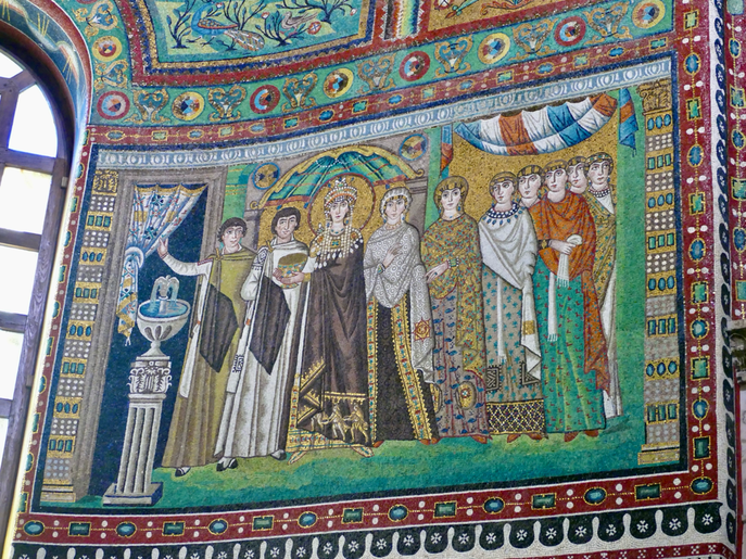 Kaiserin Theodora mit Hofstaat