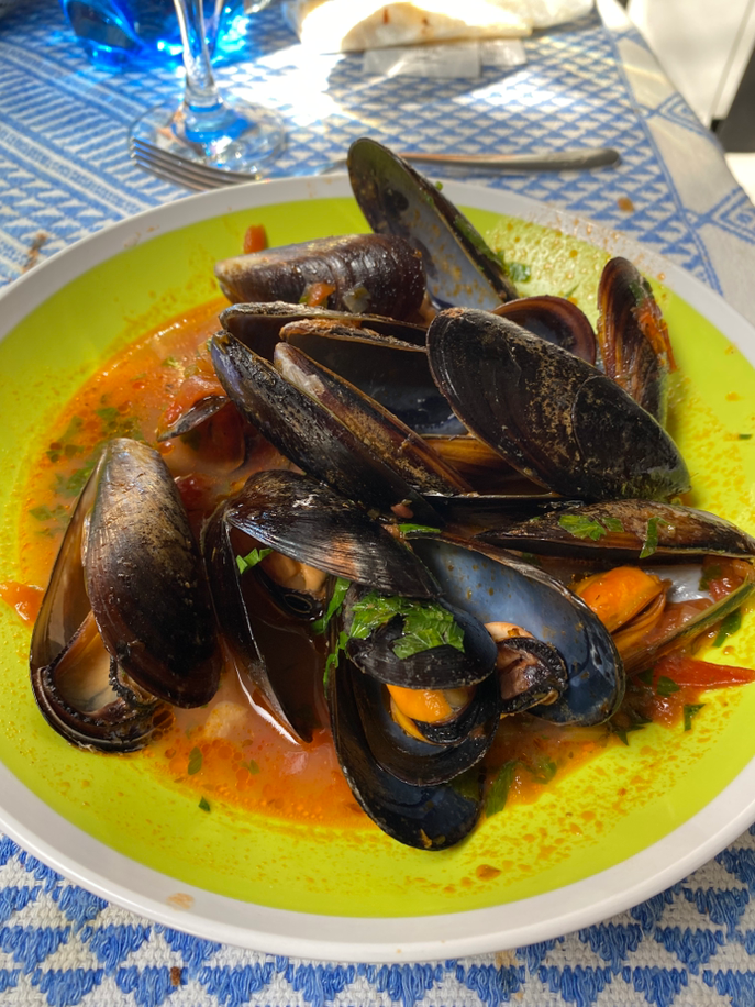 Auf dem Teller „Zuppa di Cozze“