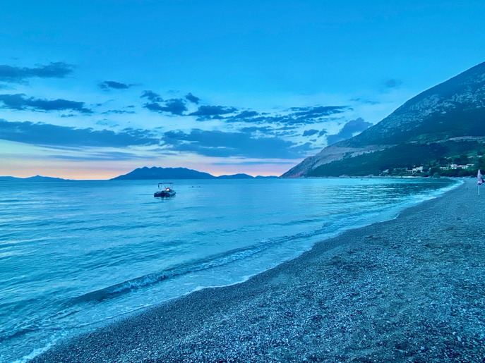 Abendstimmung am Meer.