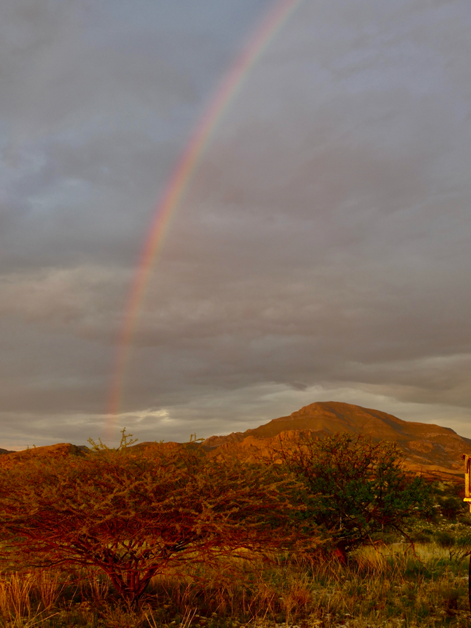 … mit Regenbogen.