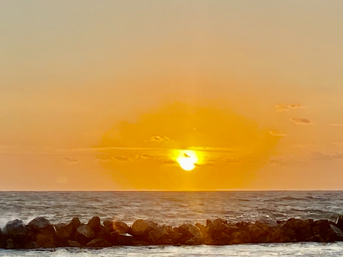 Sonnenuntergang im Thyrrenischen Meer.