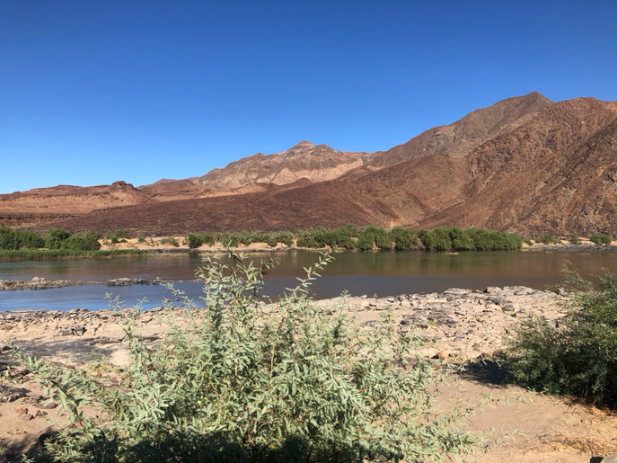 Am Oranje-River.