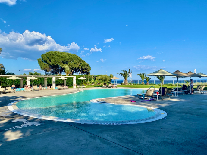 Bei den Kindern beliebt: Schwimmbad aud dem Campingplatz