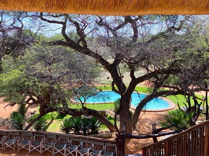 Blick auf den Pool