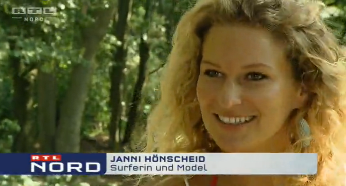 Janni got filmed by RTL while on Sylt