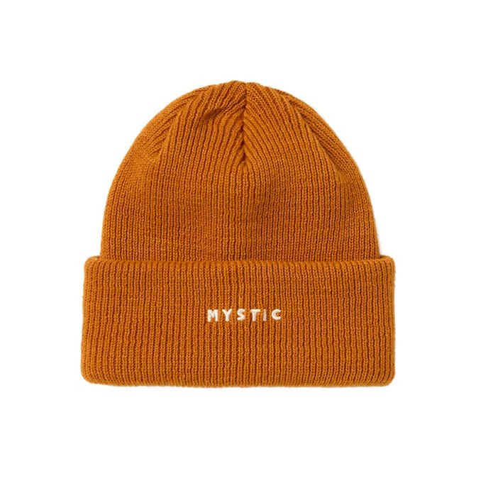 Mystic The Logo Beanie Golden Brown bei WindSucht