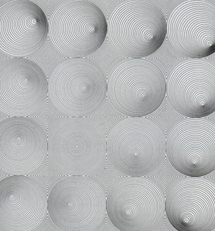 visuelle Konstruktion 1960/1967,  60,8x60,9 cm