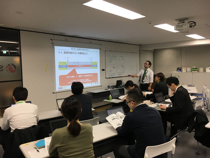 Zabbix研修の様子