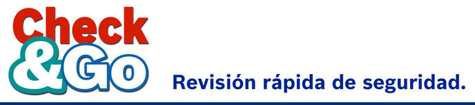 La revisión Check&Go de seguridad.La Revisión Check&Go esta especialmente diseñada para revisar los puntos de seguridad del vehículo con los que asegurar su perfecto estado.     La Revisión Check&Go es rapida y efectiva, pensada para que no te quedes sin 