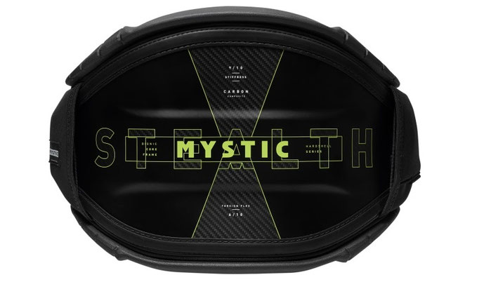 Mystic Stealth Waist Harness 2025 Black Lime Details bei WindSucht