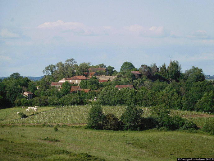 Le quartier de la Madelaine Ladevèze-Ville Gers château fort fortifié tour