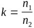 Formel 3: Proportionalitätsfaktor und Brechzahl (zu Teil 2)