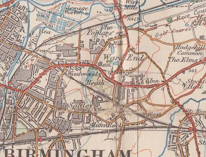 Ward End Birmingham Map Ward End - History Of Birmingham Places A To Y