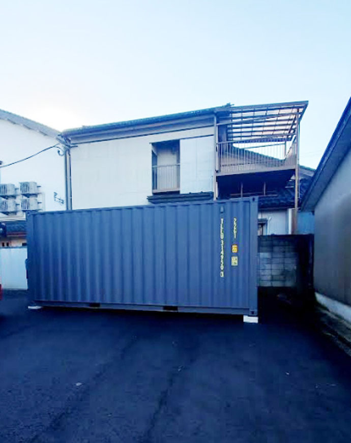 新潟県三条市 NEWVANコンテナ20ftグレー納品