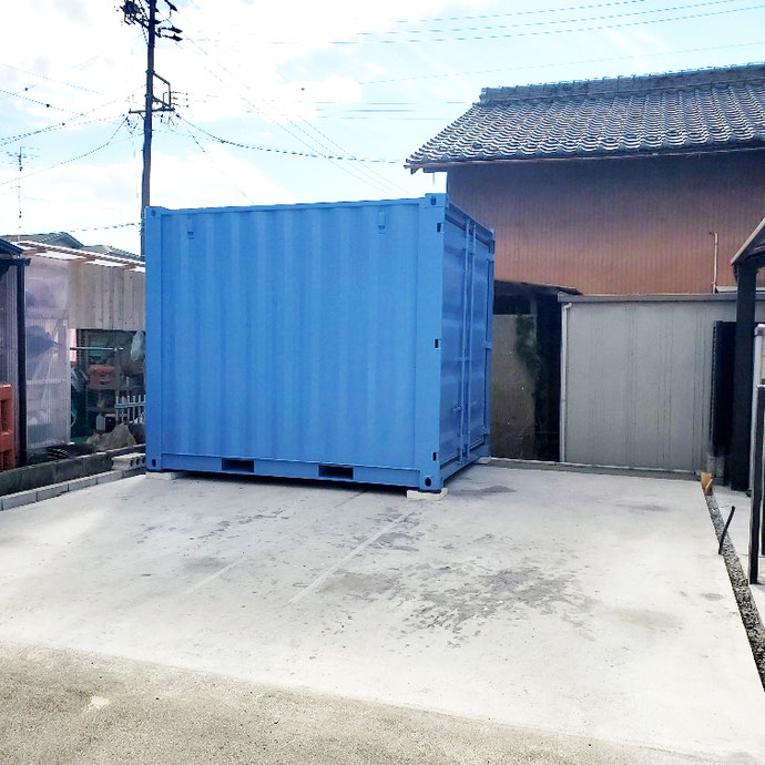 揖斐郡大野町 中古ドライコンテナ10ft設置