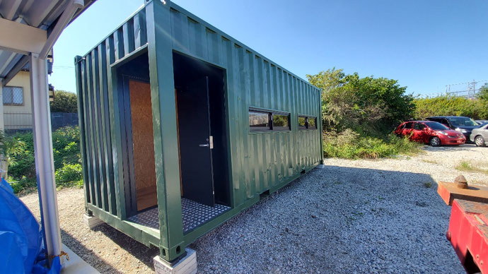 愛知県 知多郡 武豊町 中古 コンテナ 20ft エントランス