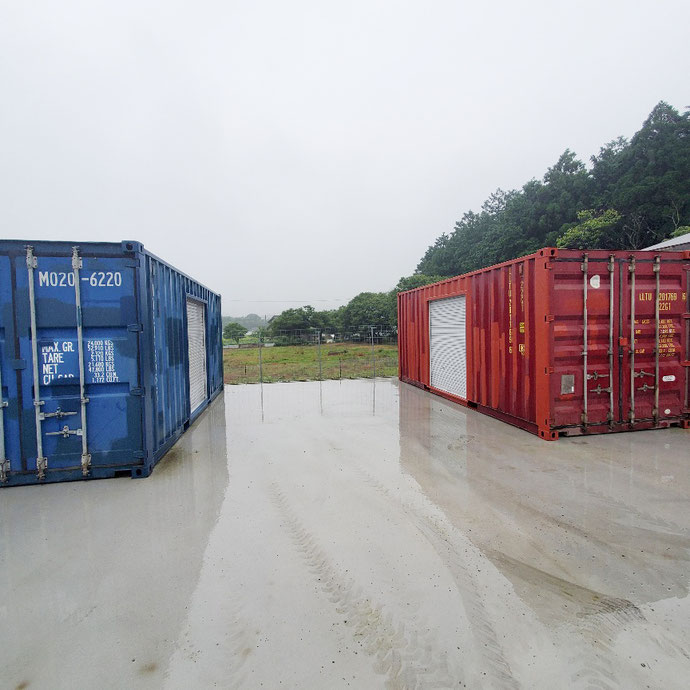 揖斐郡谷汲村 中古コンテナ20ft1800シャッター付設置