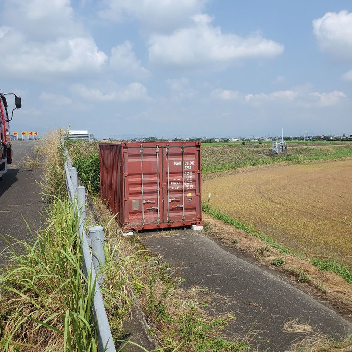 岐阜県羽島市中古コンテナ20ft現状品を納品
