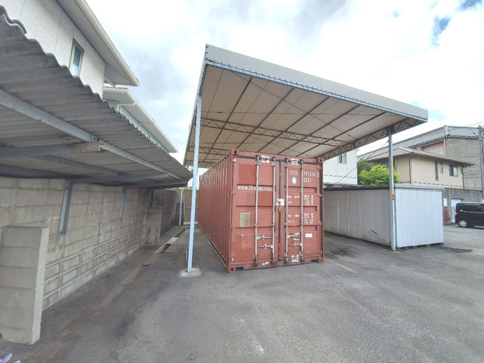 岡山県倉敷市 中古コンテナ20ft設置