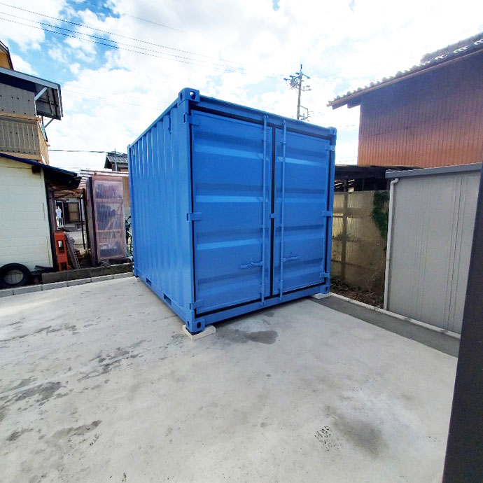 揖斐郡大野町 中古ドライコンテナ10ft設置