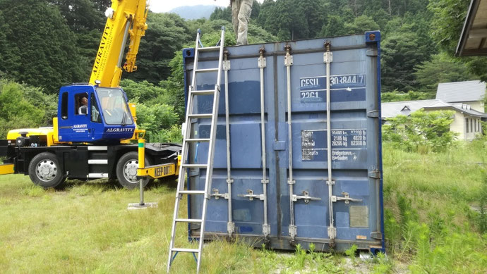 滋賀県東近江市 中古コンテナ20ft 現状品納品