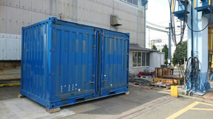 三重県津市 中古海上コンテナ12ft現状品納品