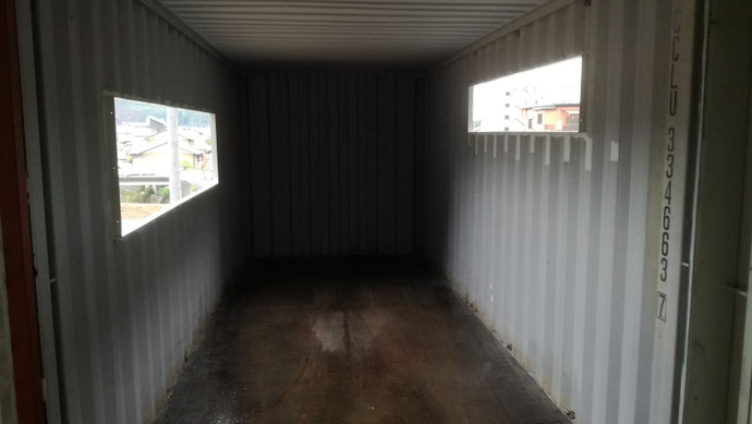 岐阜県山県市 中古コンテナ20ft40ft L字納品
