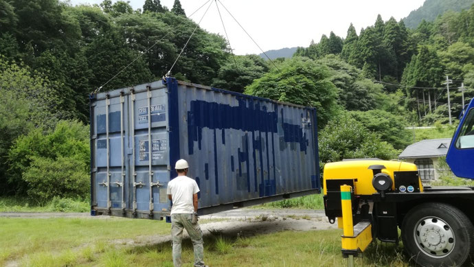 滋賀県東近江市 中古コンテナ20ft 現状品納品