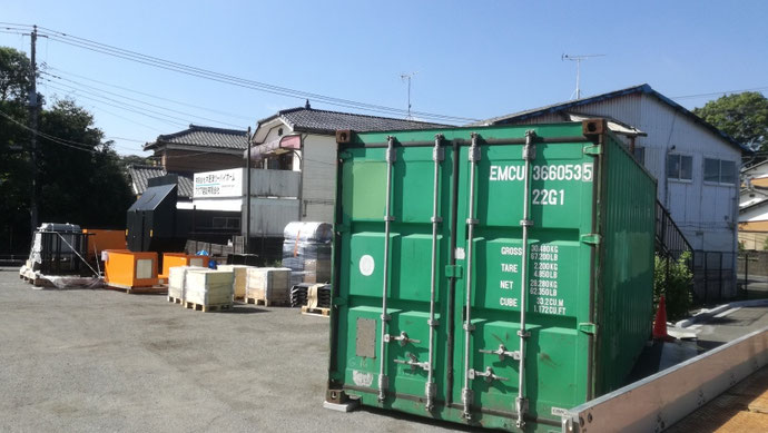 千葉県木更津市 中古コンテナ20ft現状品設置