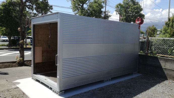 静岡市駿河区 中古コンテナ20ft現状品設置