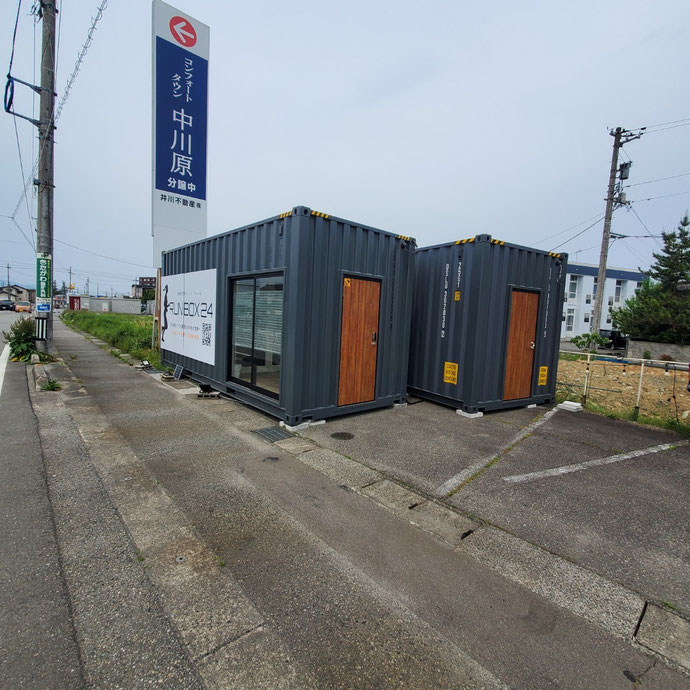 富山県富山市 NEWVANコンテナ20ftハイキューブ改造品納品