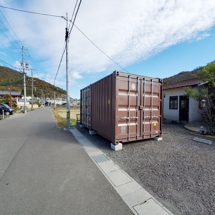 岐阜県岐阜市 中古コンテナ20ftL字ドッキング納品