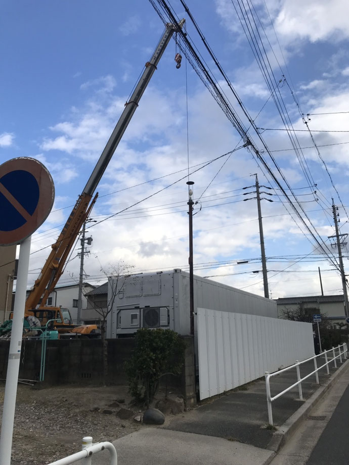 愛知県名古屋市中村区 中古コンテナ40ftリーファ･ドア･遮熱納品