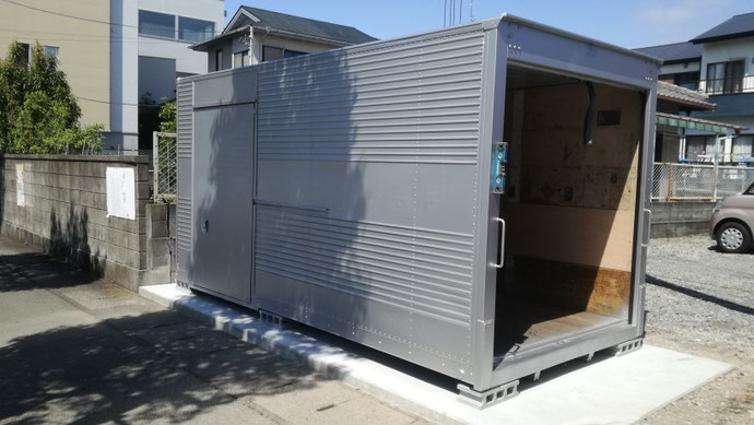 静岡市駿河区 中古コンテナ20ft現状品設置