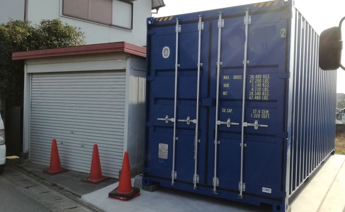 大阪府枚方市 NEWVANコンテナ20ft設置