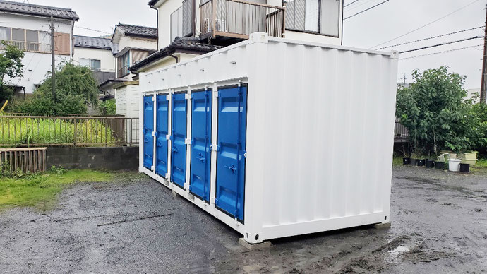 三重県名張市 中古コンテナ20ft現状品設置