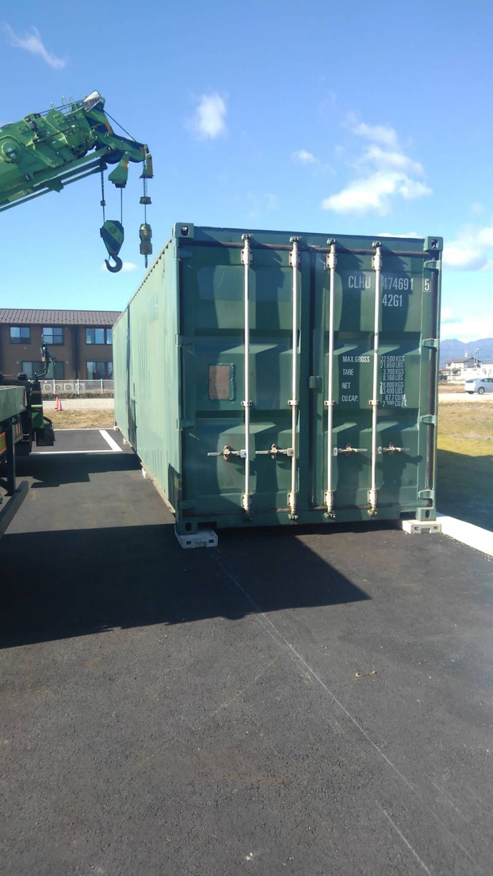 コンテナ 20フィート 中古：群馬県前橋市