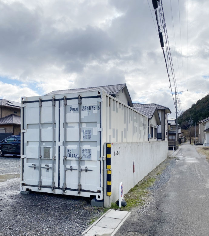 岐阜県岐阜市 中古コンテナ20ft現状品レンタル