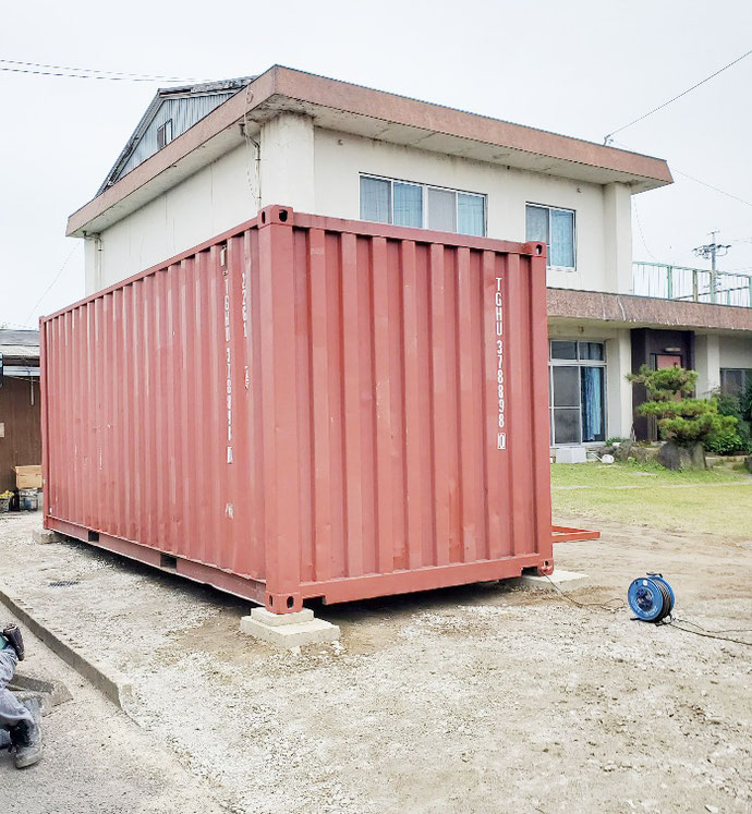 愛知県愛西市 中古コンテナ20ft現状品納品