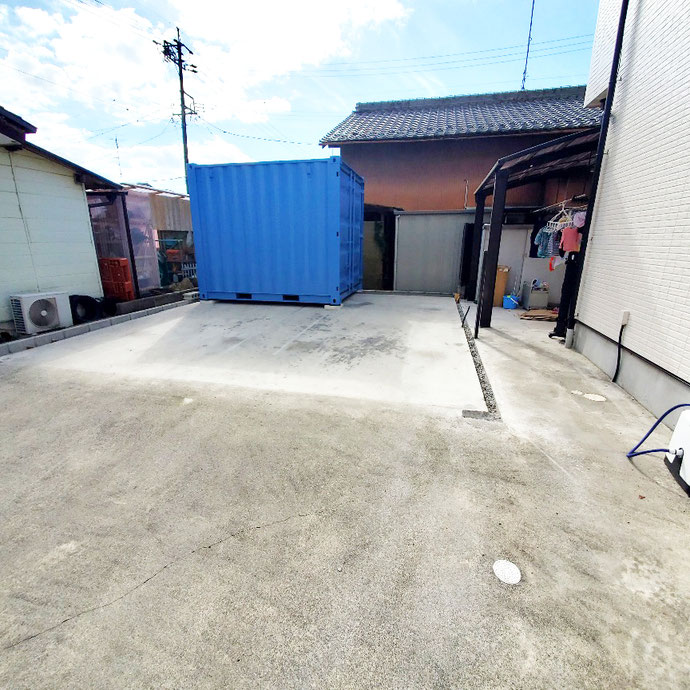揖斐郡大野町 中古ドライコンテナ10ft設置