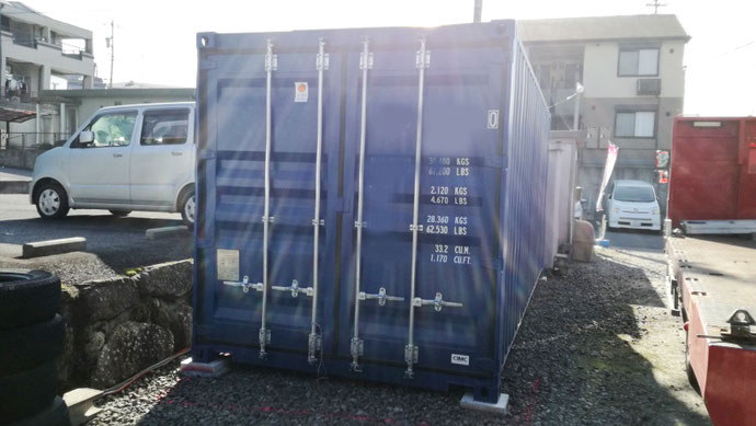 三重県名張市 NEWVANコンテナ20ft設置