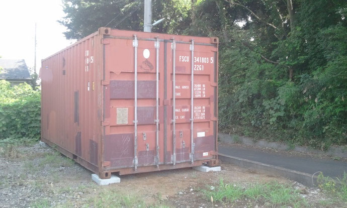 埼玉県さいたま市膝子 中古コンテナ20ft現状品 納品