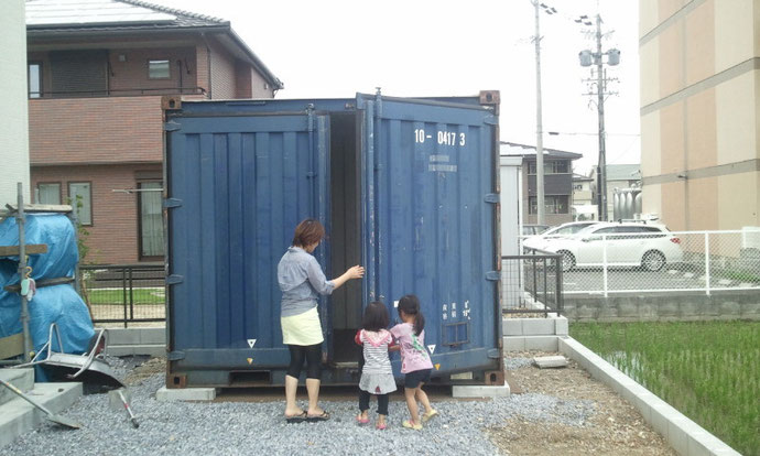 岐阜県大垣市 中古コンテナ10ft現状品納品