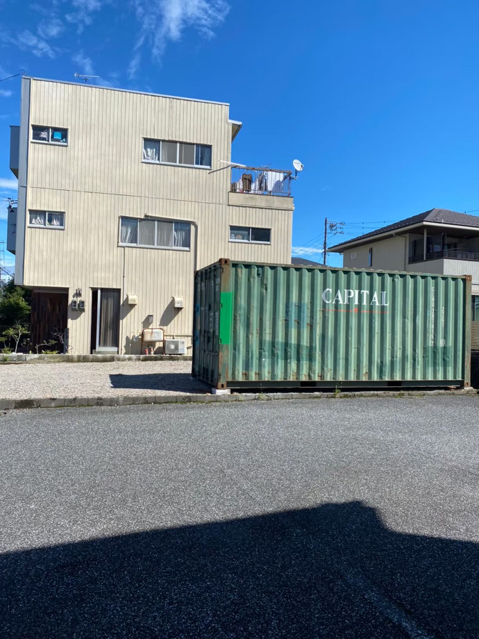 岐阜県大垣市 中古コンテナ20ft現状品設置
