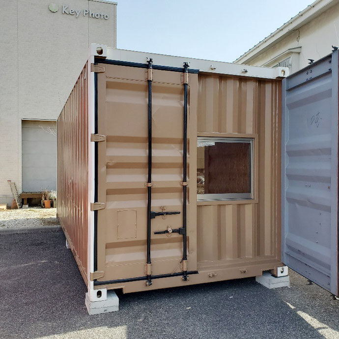 長野県松本市 中古コンテナ20ft改造品設置