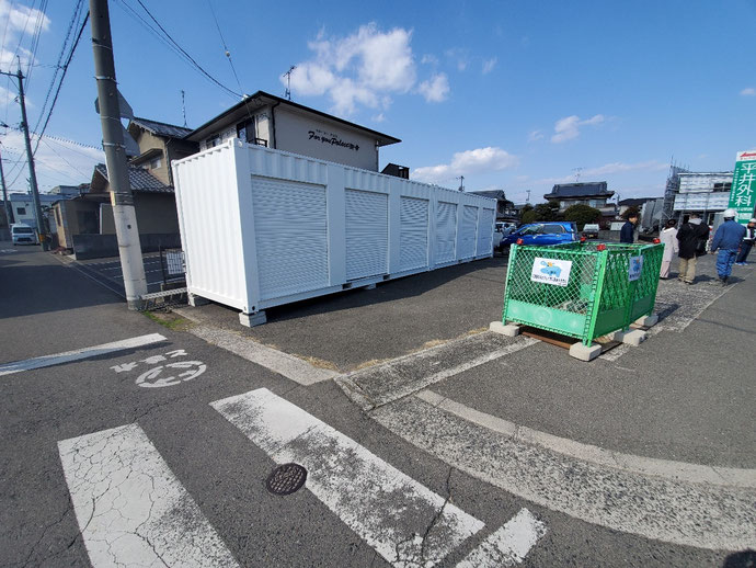 滋賀県近江八幡市 NEWVANコンテナ20ftグレー設置