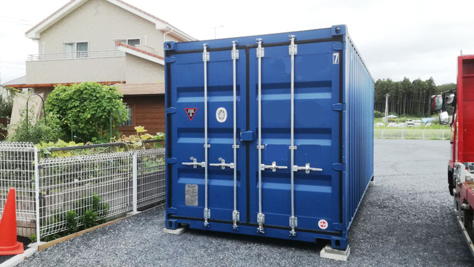 茨木県水戸市 NEWVANコンテナ20ft設置