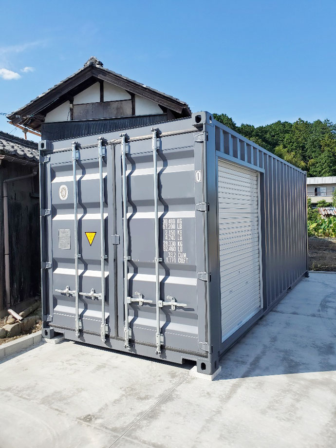 岐阜県 岐阜市 NEWVAN コンテナ 20ft グレー