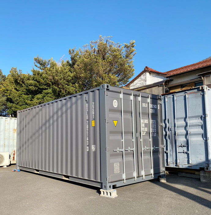 滋賀県長浜市 中古コンテナ20ft現状品設置